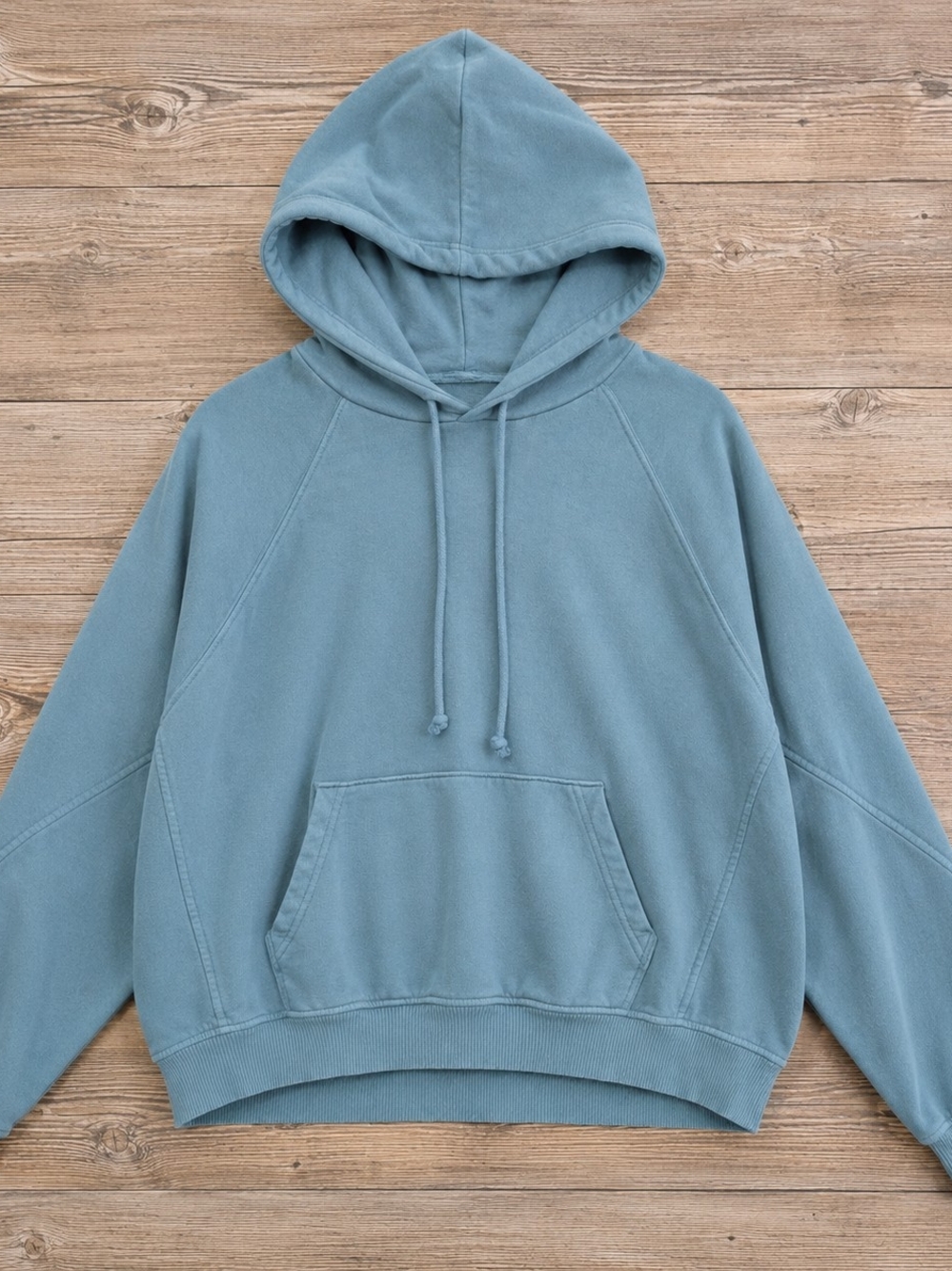Madewell Women's M Dusty Blue Relaxed Pullover Hoodie Sweatshirt